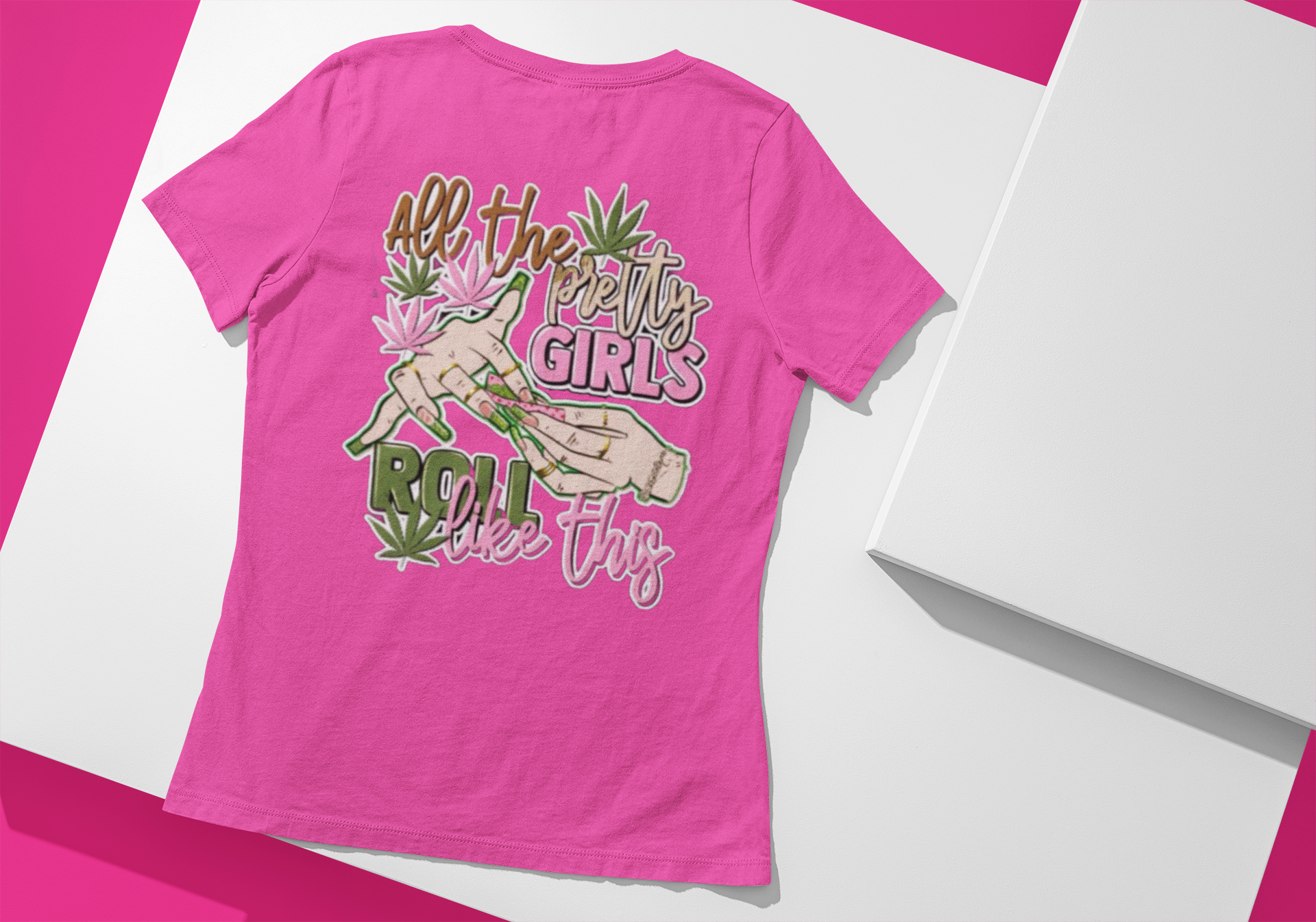Woman's T Shirt Pretty Girls Can Roll