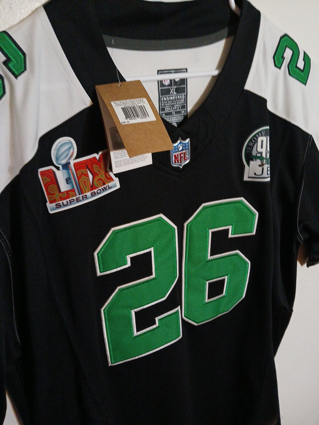 Nike Philadelphia Eagles Saquon Barkley Super Bowl LIX Jersey XL