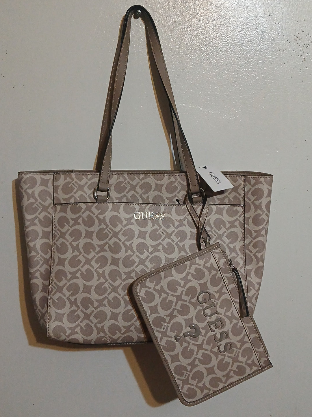 Guess Women's Tote Bag Large Size With Wallet