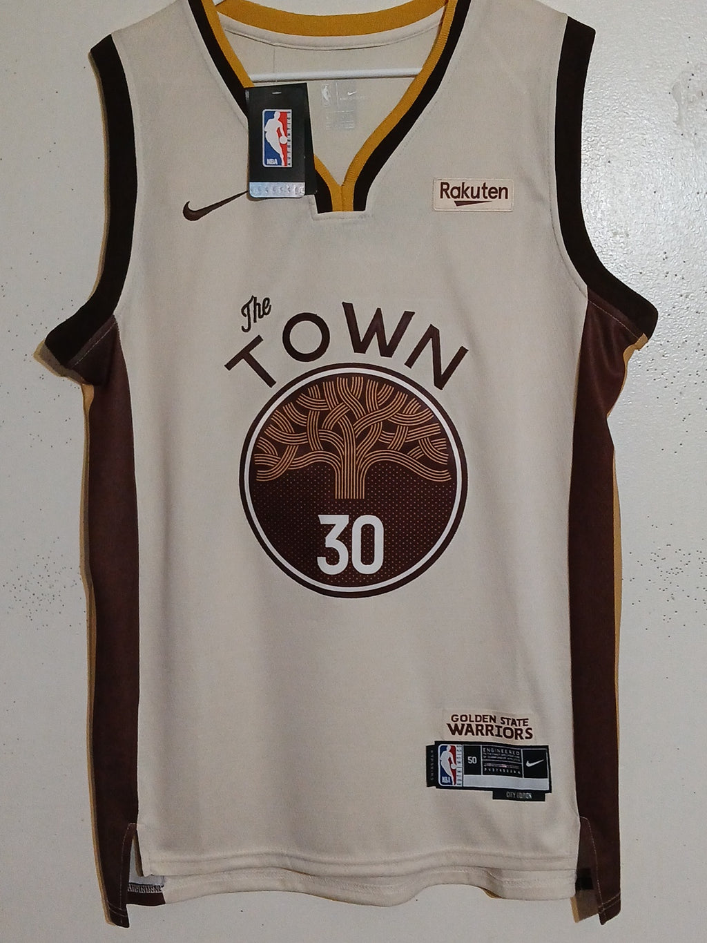 Nike Golden State Warriors Stephen Curry City Edition jersey size large