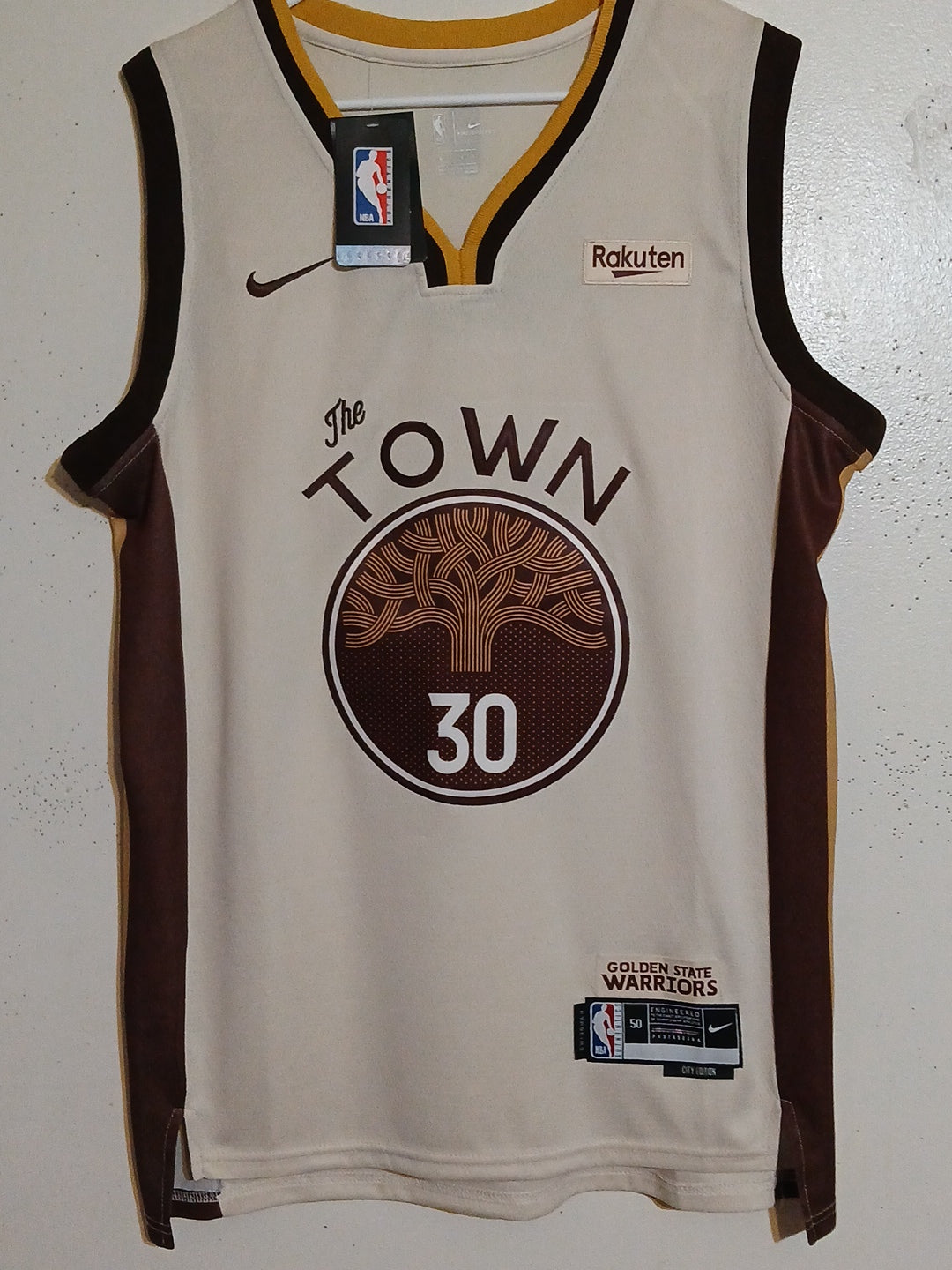 Nike Golden State Warriors Stephen Curry City Edition jersey size large