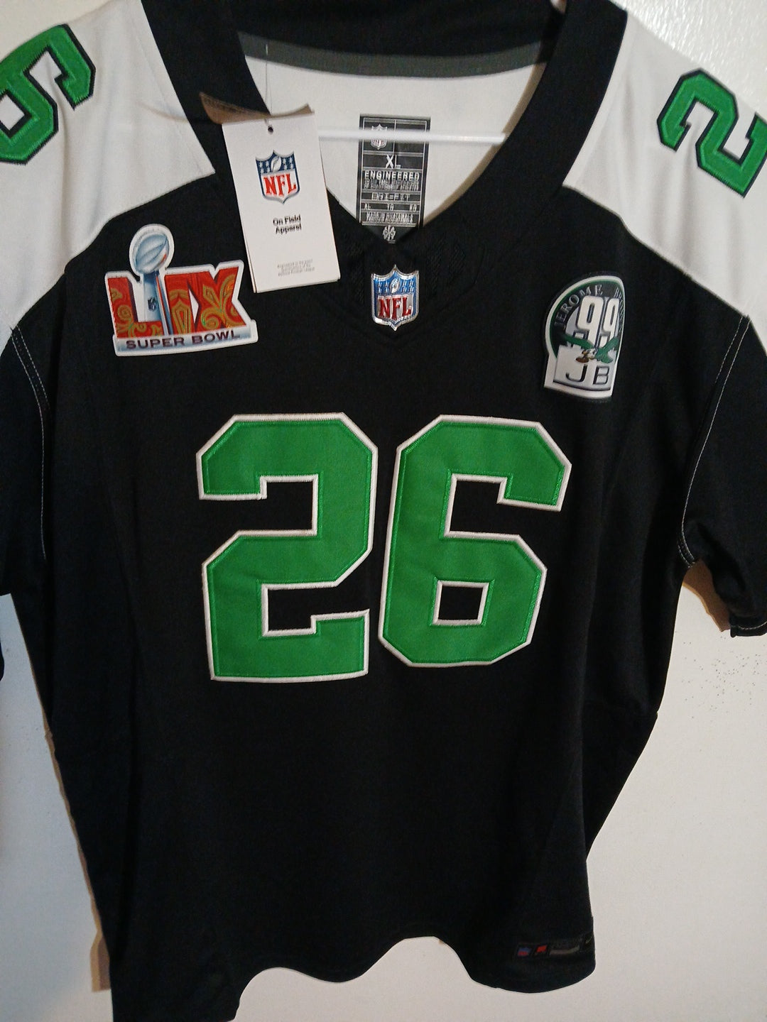 Nike Philadelphia Eagles Saquon Barkley Super Bowl LIX Jersey XL