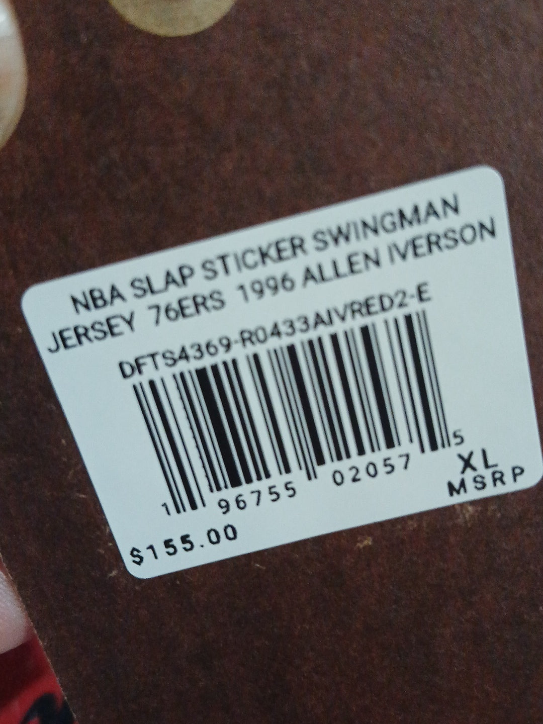 Mitchell & Ness Philadelphia 76ers Allen Iverson slap SwingMan Jersey XL