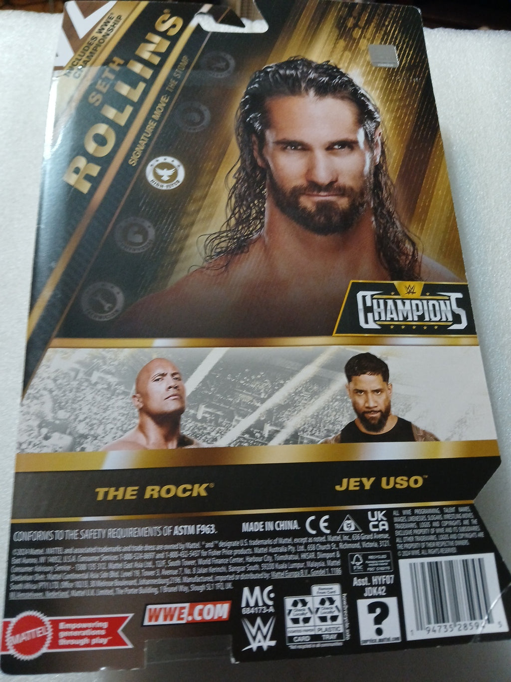 WWE Night of Champion Seth Rollins Champion figure with belt new sealed