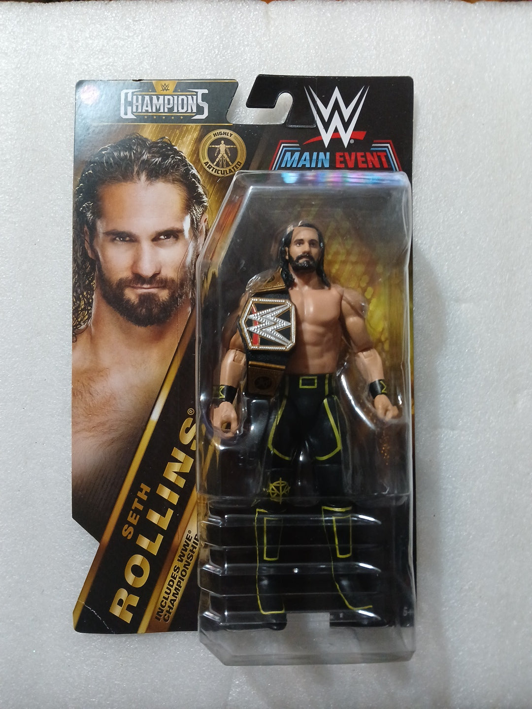 WWE Night of Champion Seth Rollins Champion figure with belt new sealed