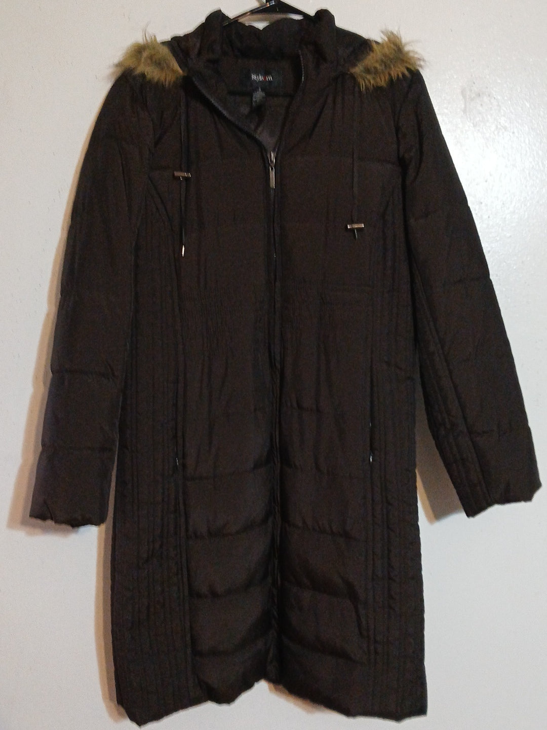 Style & Co. Woman's Jacket With Hoodie Color Brown Size S