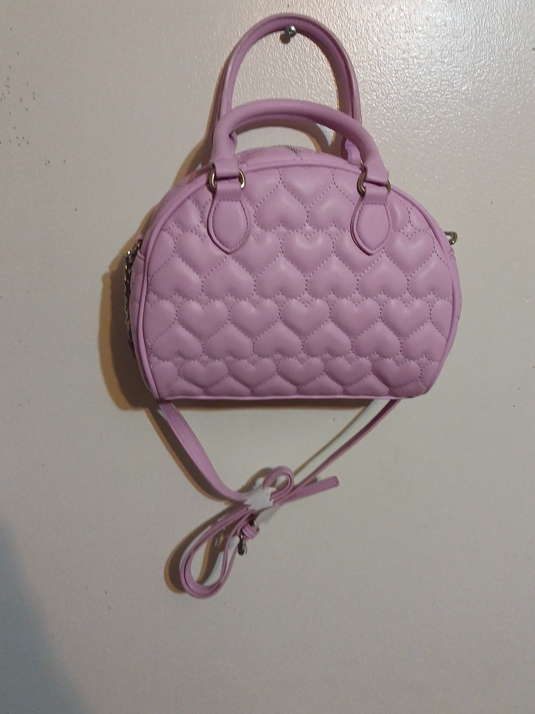 JUICY COUTURE WOMEN'S  FLAWLESS DOME SATCHEL HEART QUILT ORCHID