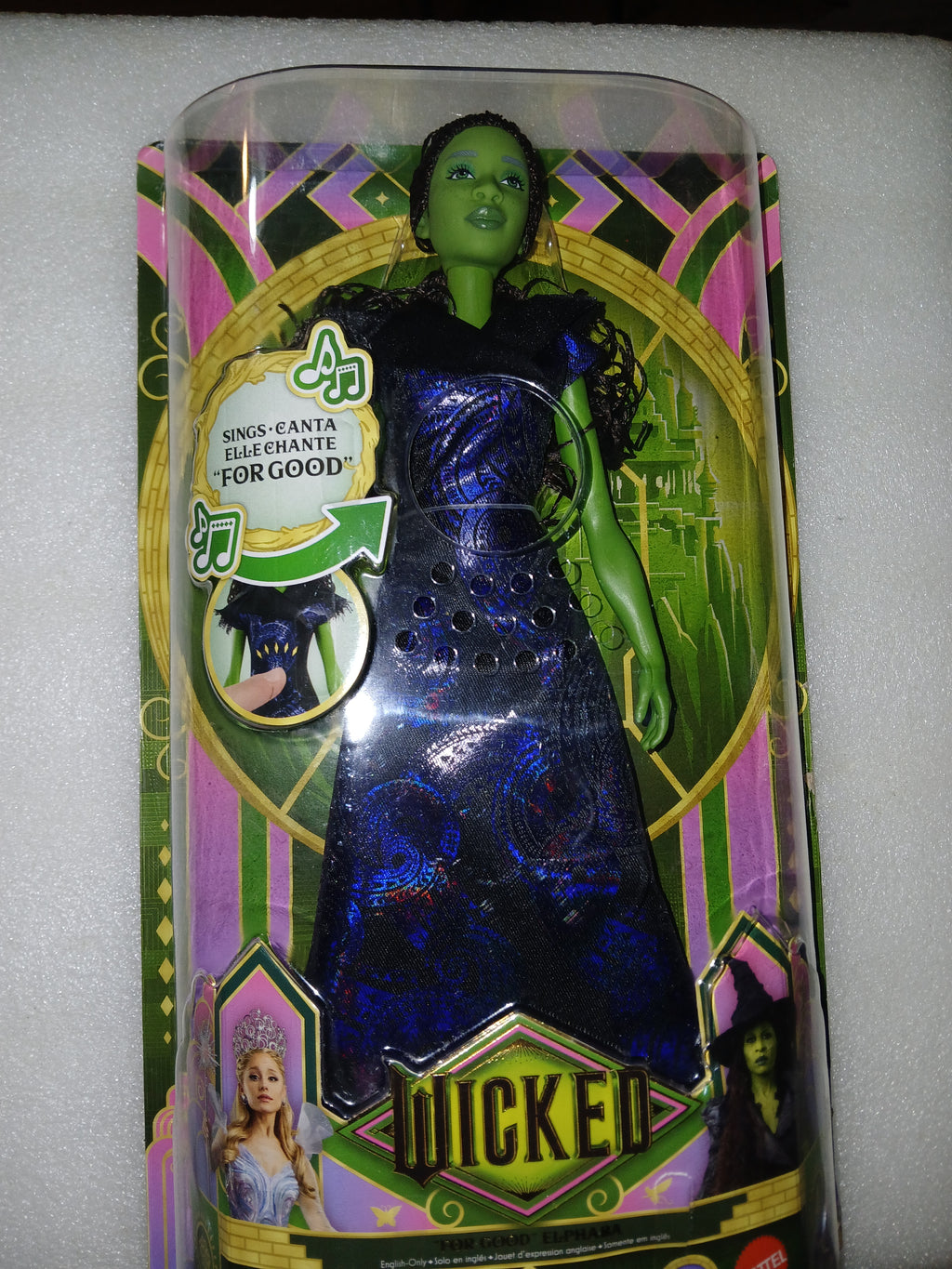 Universal Pictures' Wicked: For Good Singing Elphaba Fashion Doll, Inspired by the Movie, Sings "For Good" in English