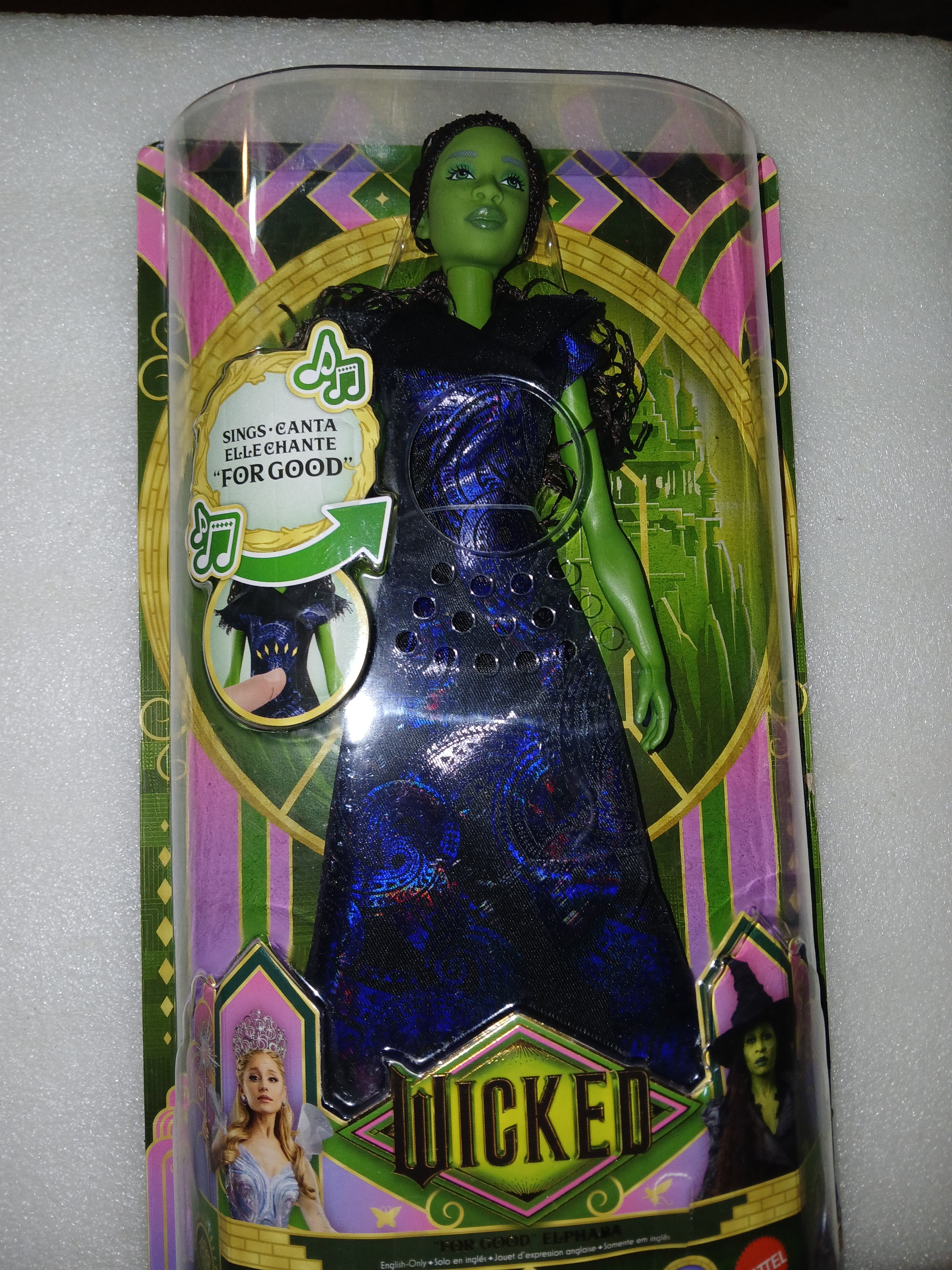 Universal Pictures' Wicked: For Good Singing Elphaba Fashion Doll, Inspired by the Movie, Sings "For Good" in English