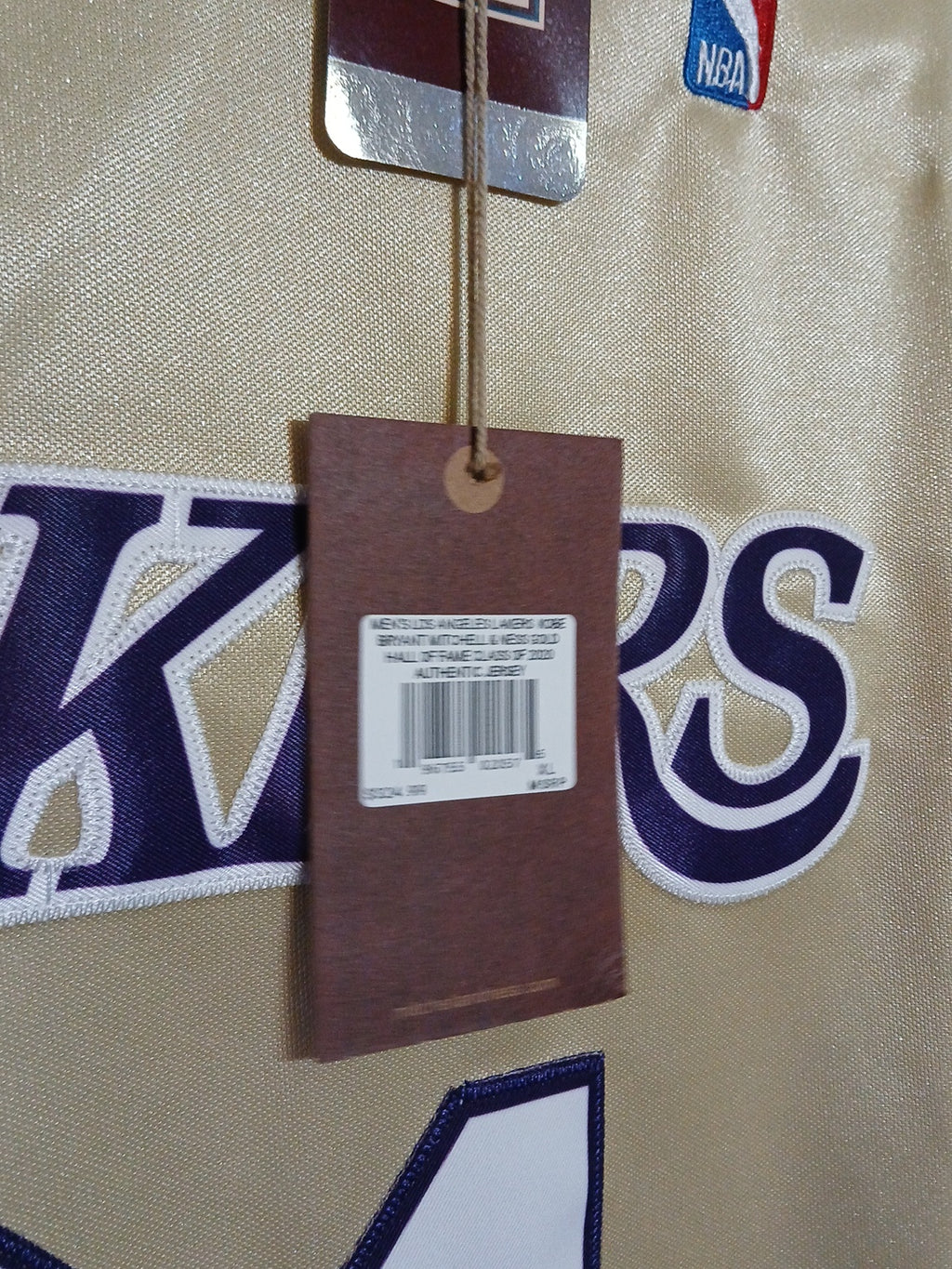 Mitchell & Ness Los Angeles Lakers Kobe Bryant Hall of Fame class of 2020 Authentic Jersey