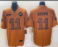Nike Philadelphia Eagles AJ Brown salute to the Troops cancer awareness Jersey Size XL