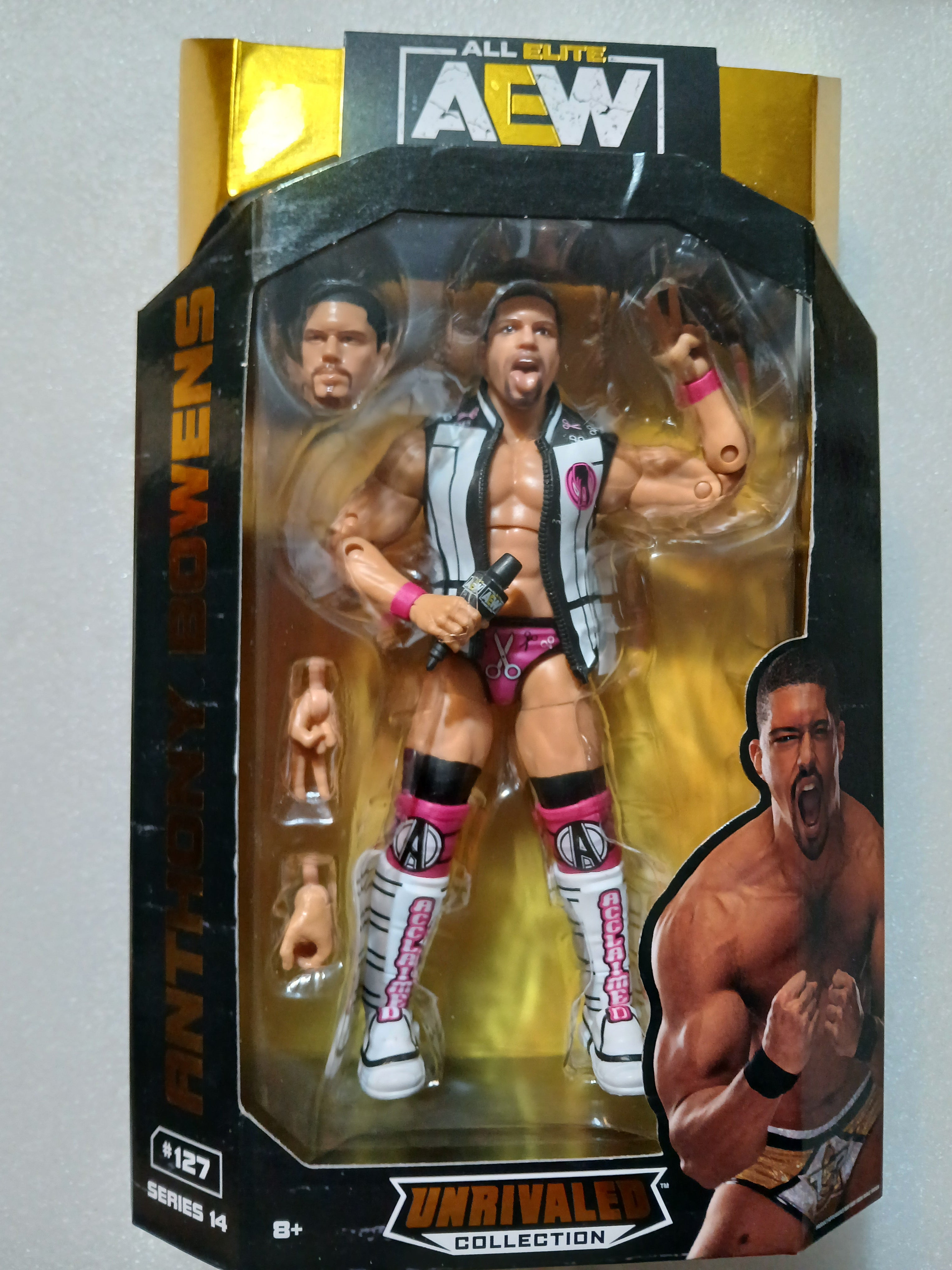 AEW Jazwares Anthony  Bowens Unrivaled Collection Series  action figure