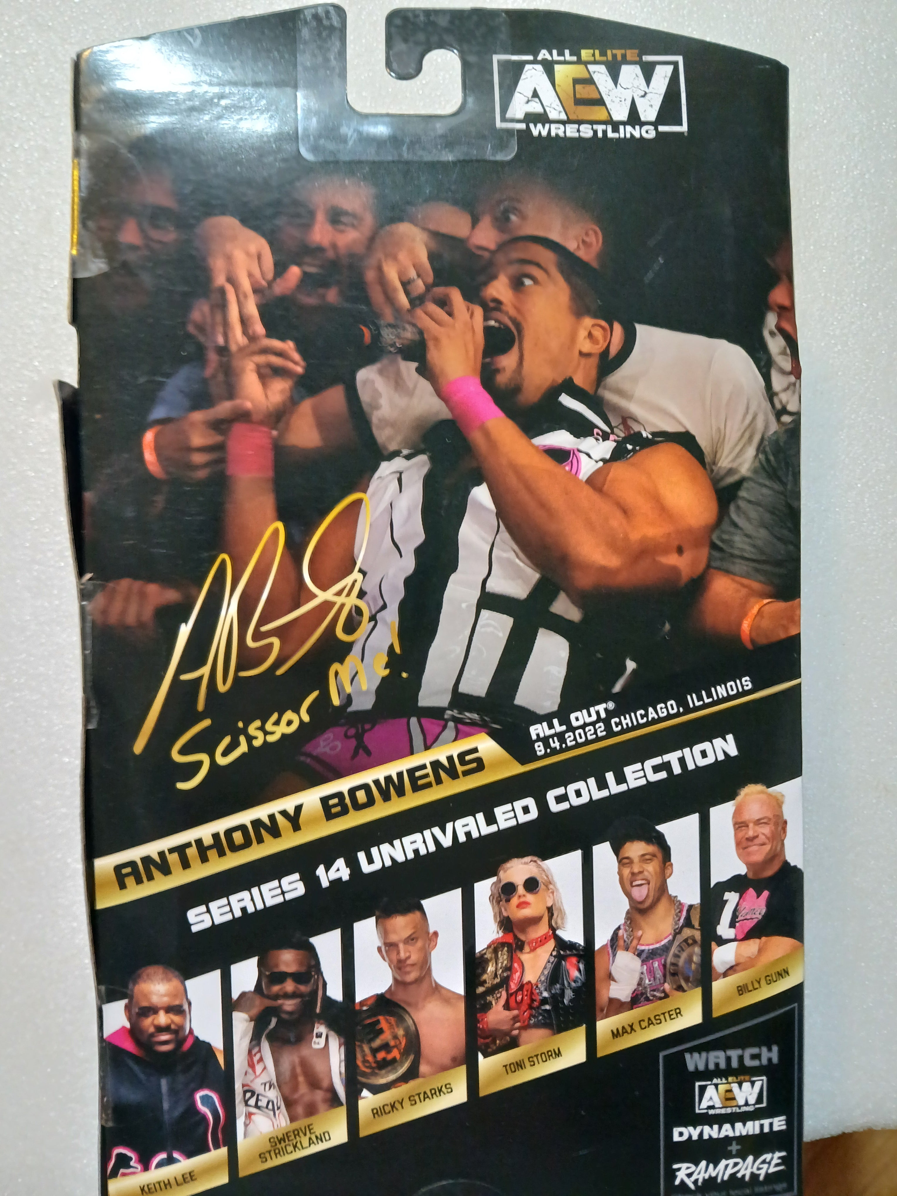 AEW Jazwares Anthony  Bowens Unrivaled Collection Series  action figure