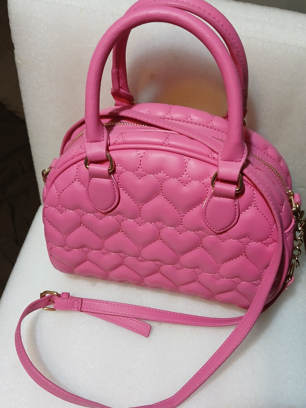 JUICY COUTURE WOMEN'S  FLAWLESS DOME SATCHEL HEART QUILT