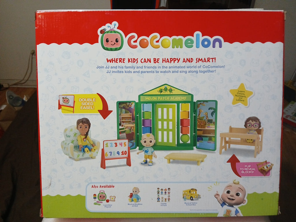 Cocomelon School Play Time Deluxe playset 8 Piece New In Box