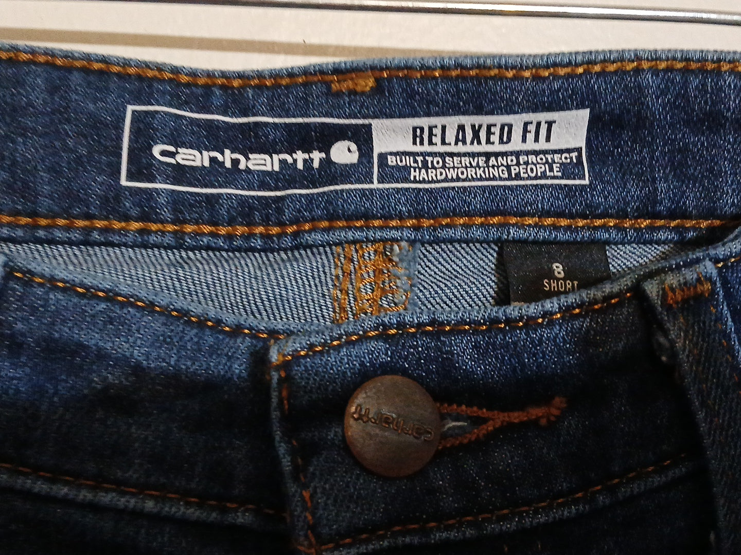 Carhartt Rugged Flex Relaxed Fit Women's Jeans Size 8 Short