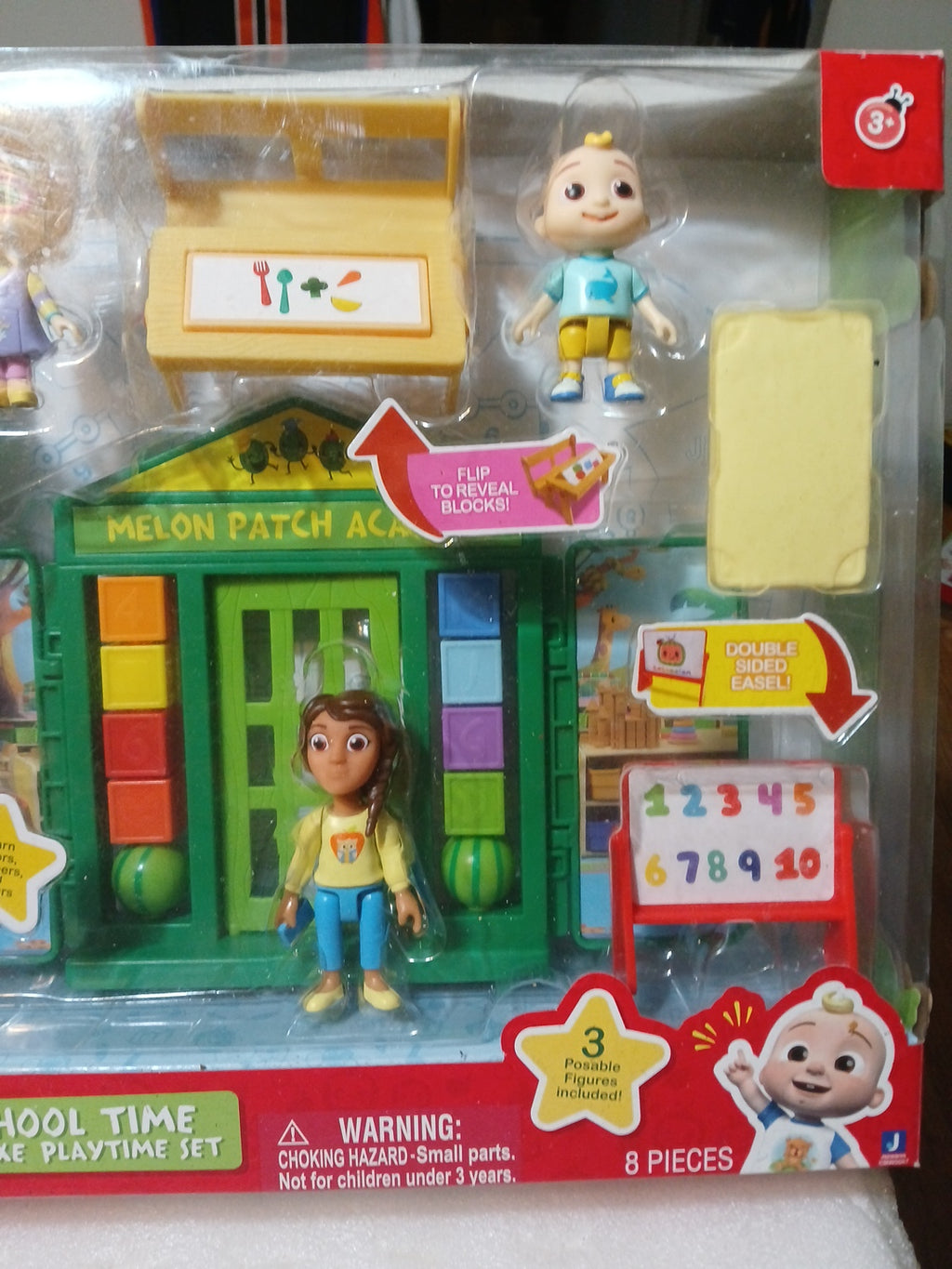 Cocomelon School Play Time Deluxe playset 8 Piece New In Box