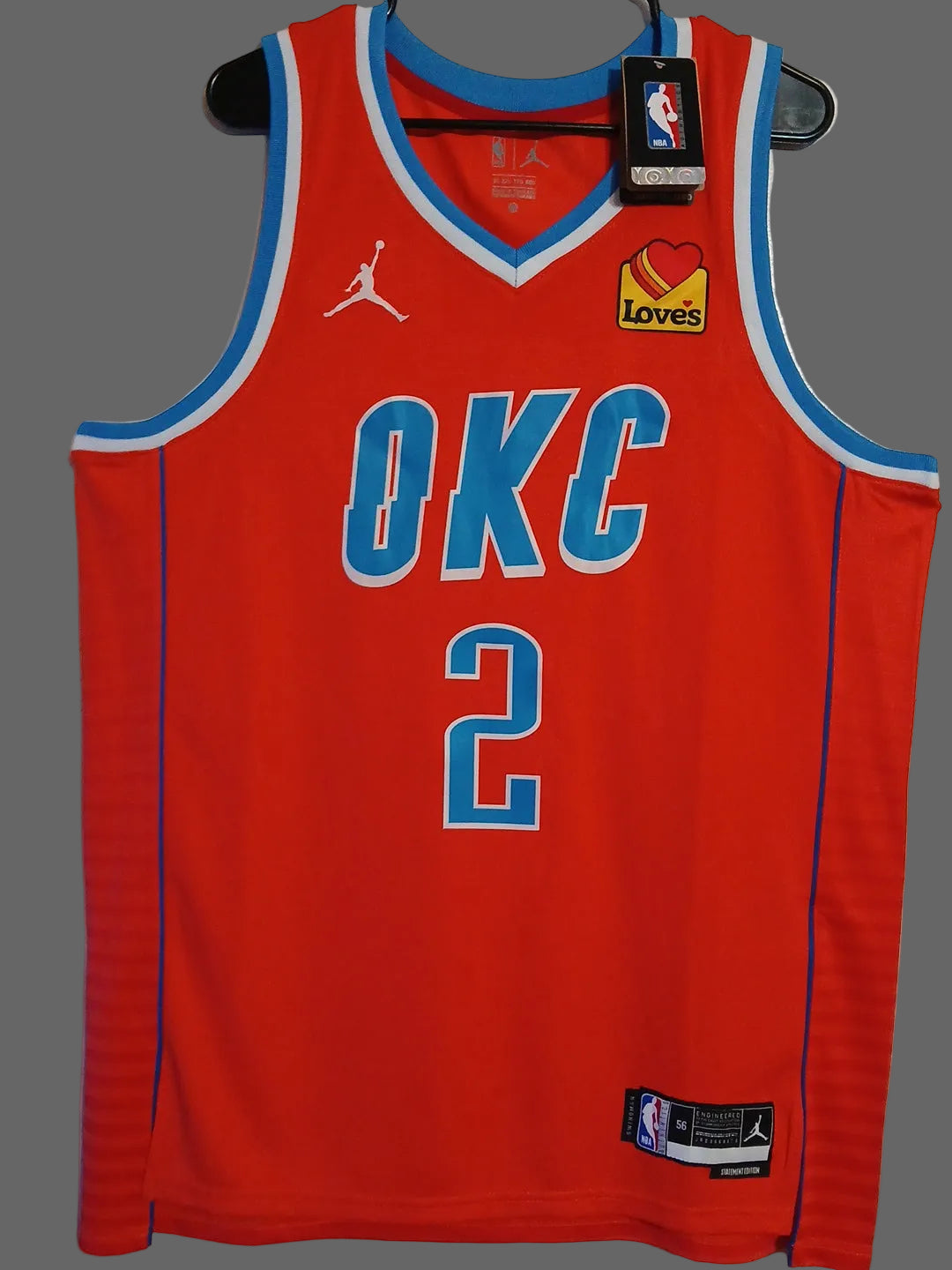 Nike Oklahoma city Jordan Shai Gilgeous-Alexander SwingMan Jersey Large