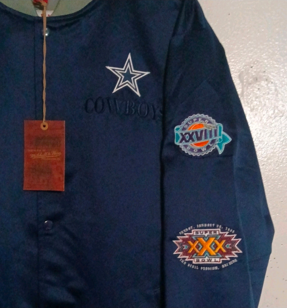 Mitchell & Ness  Vintage  Dallas Cowboys Super Bowl  History jacket Size Large