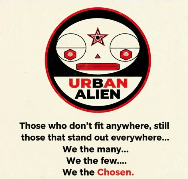 Urban alien hoodie made by Lowe's custom designs