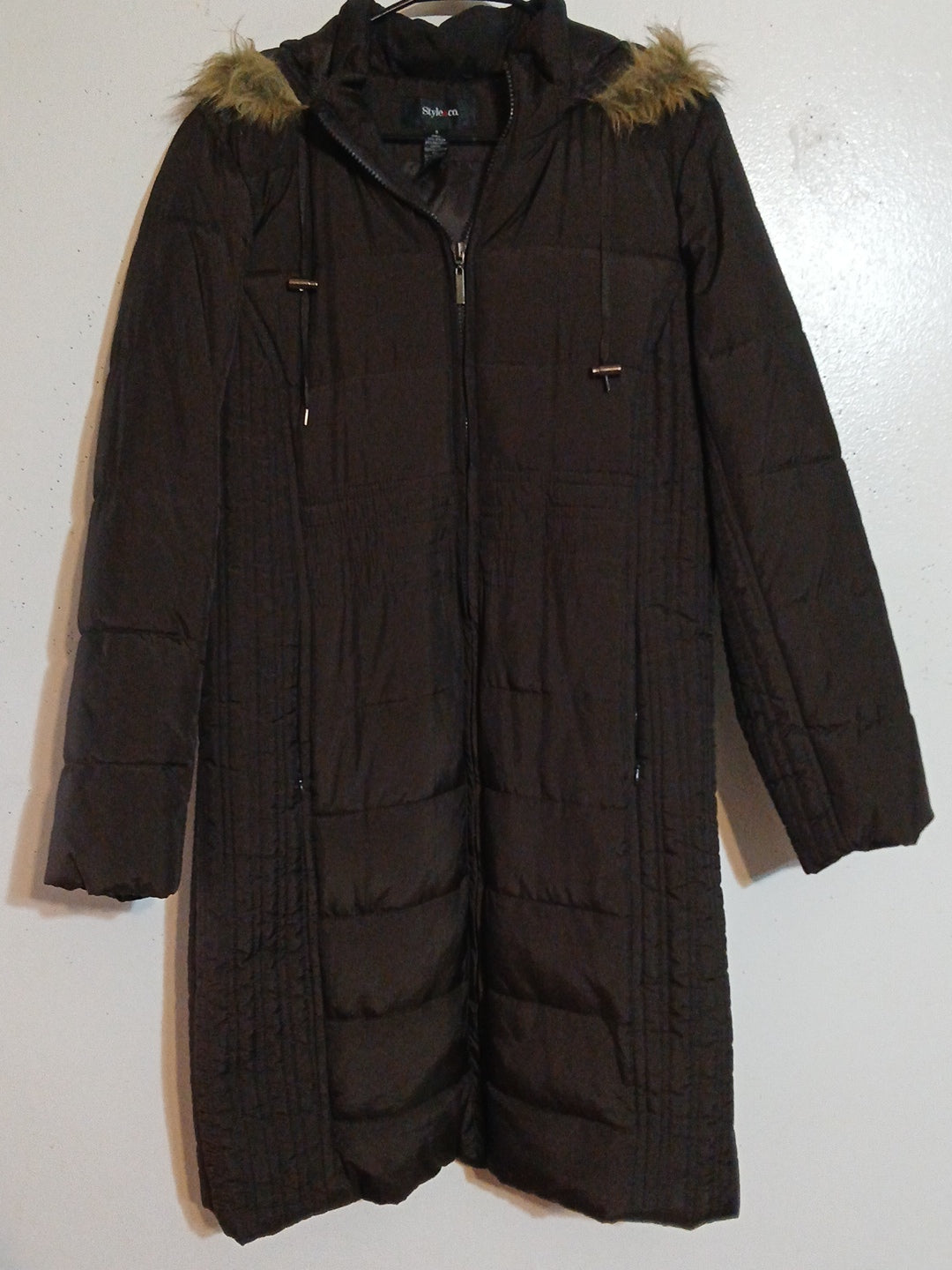 Style & Co. Woman's Jacket With Hoodie Color Brown Size S
