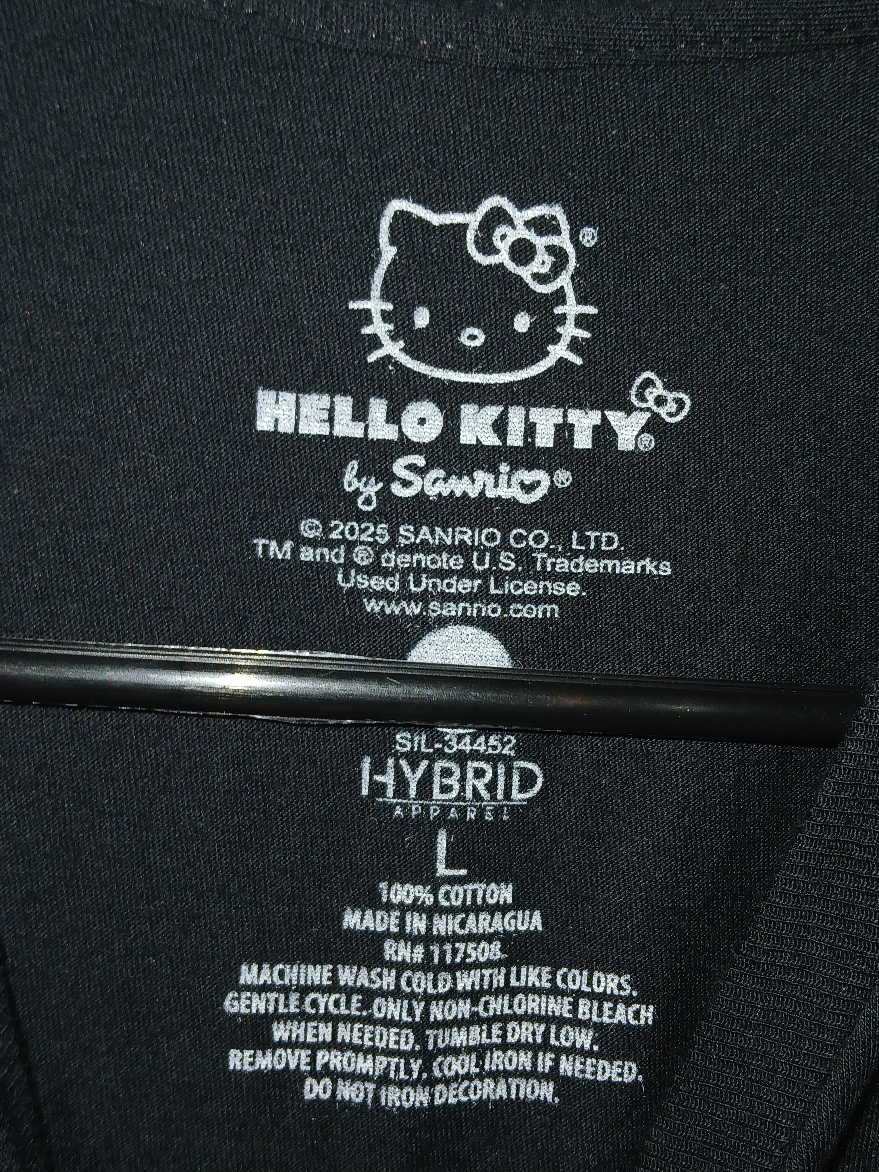 Hello kitty  Racing Women's T-Shirt Color Black Size Large