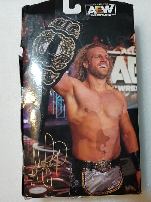 AEW Jazwares Hangman Adam Page Unrivaled Collection Series  action figure Box Has Damage