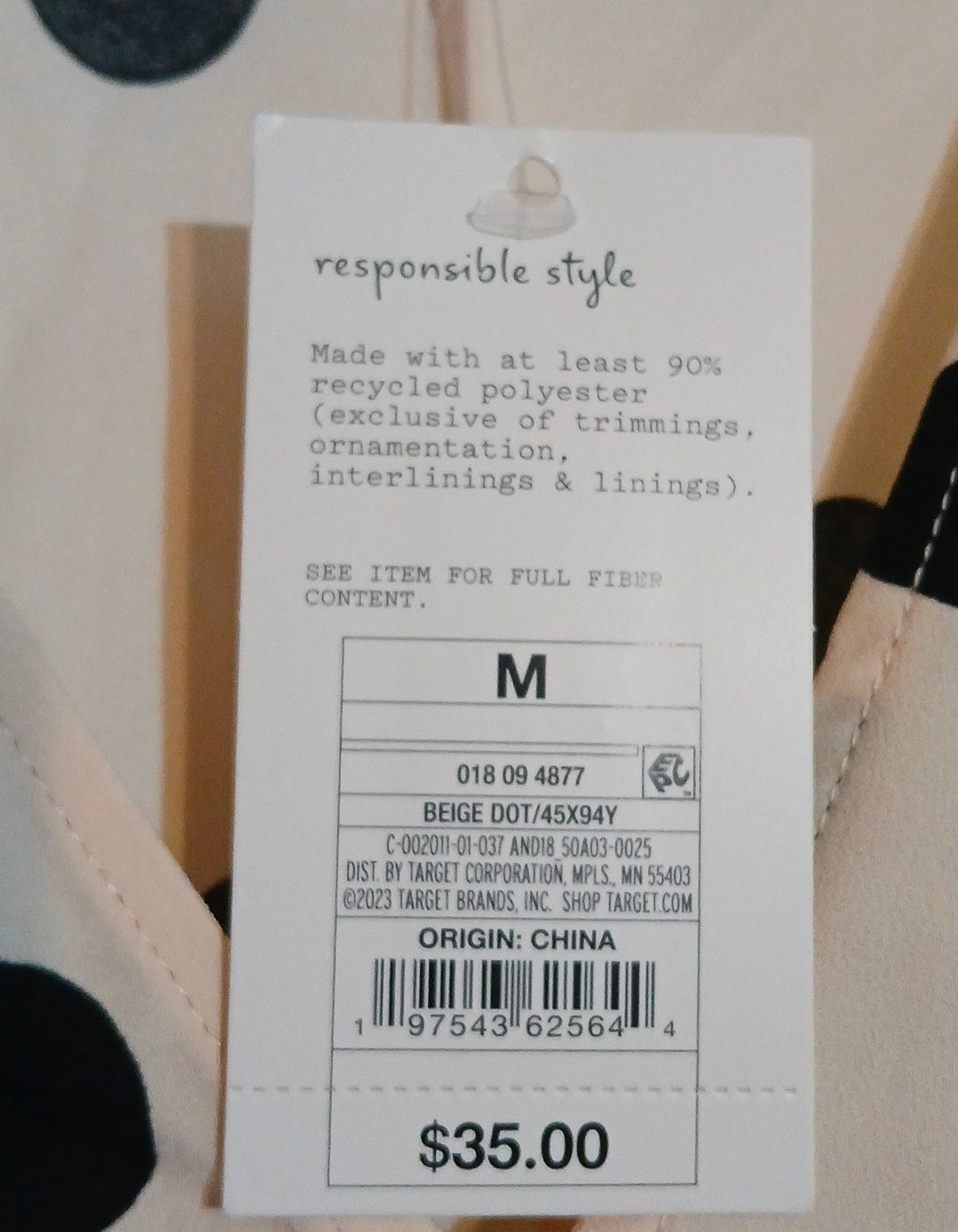 Target A New Day Beautiful Dress small Polka Dot Black With Tags Size M