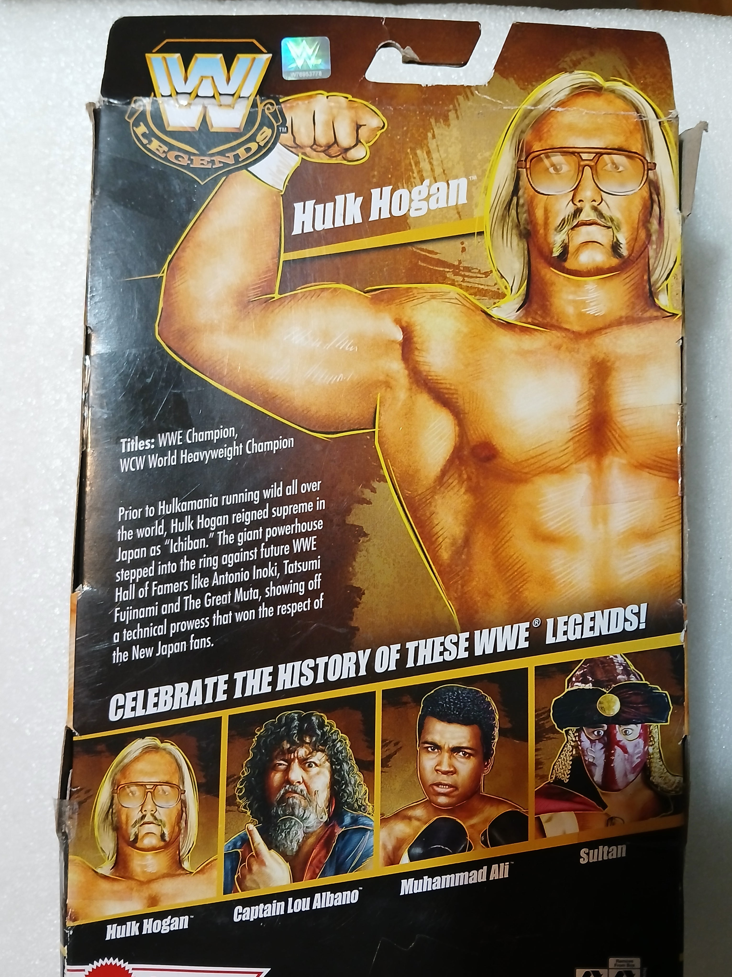 Mattel WWE Wrestling Hulk Hogan Elite Collection  Legends  Series 24 Action figure Box Has A Little damage