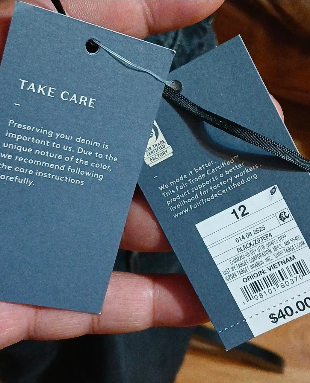 Universal thread Women’s black wash denim midi dress  Size 12