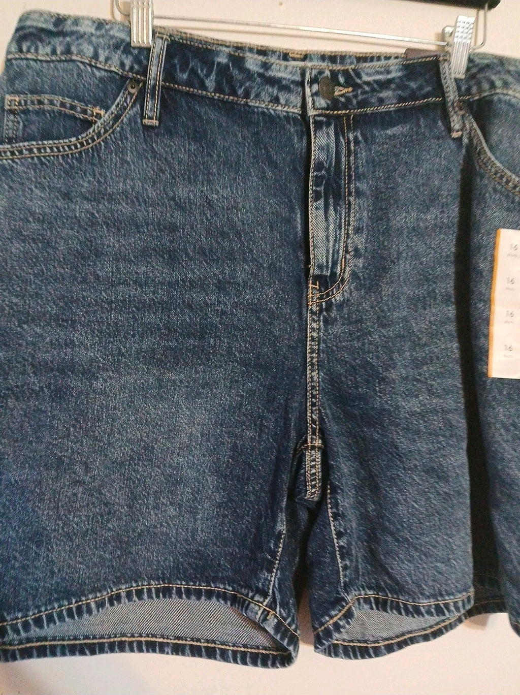 Ava & Viv Women’s Midi Shorts High Rise Relaxed Fit Stretch Size 16 R