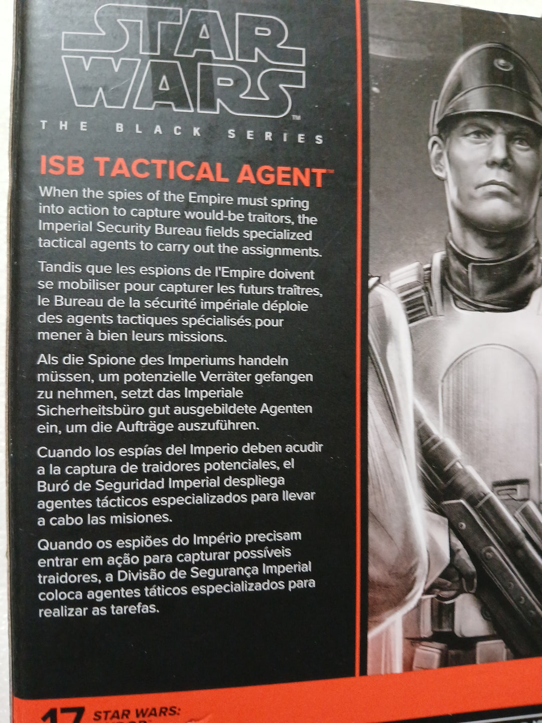 Star Wars figure 17 Isb tactical agent