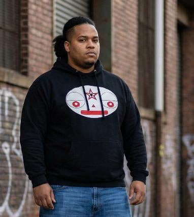 Urban alien hoodie made by Lowe's custom designs