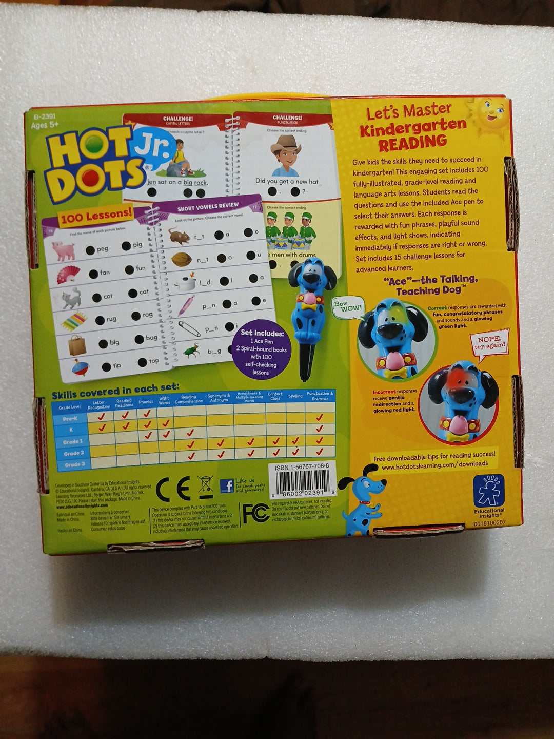 Hot Junior dots let's Master kindergarten reading with pin
