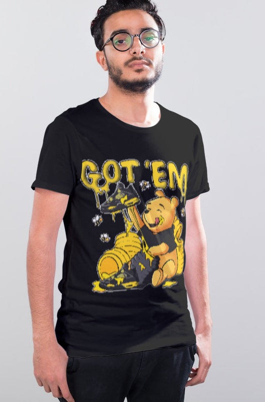 WINNY THE POOH GOT EM T SHIRT COLOR BLACK