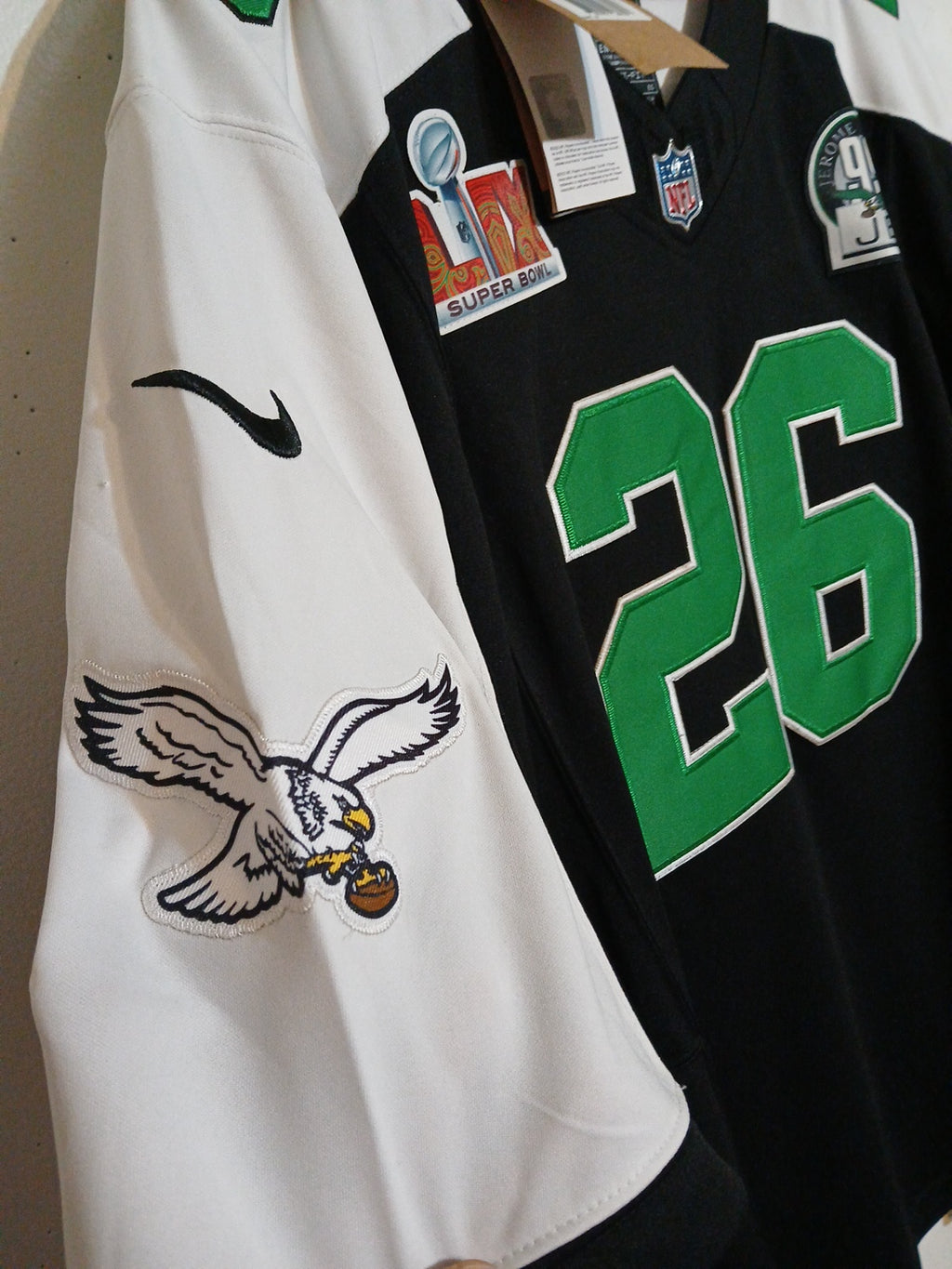 Nike Philadelphia Eagles Saquon Barkley Super Bowl LIX Jersey XL