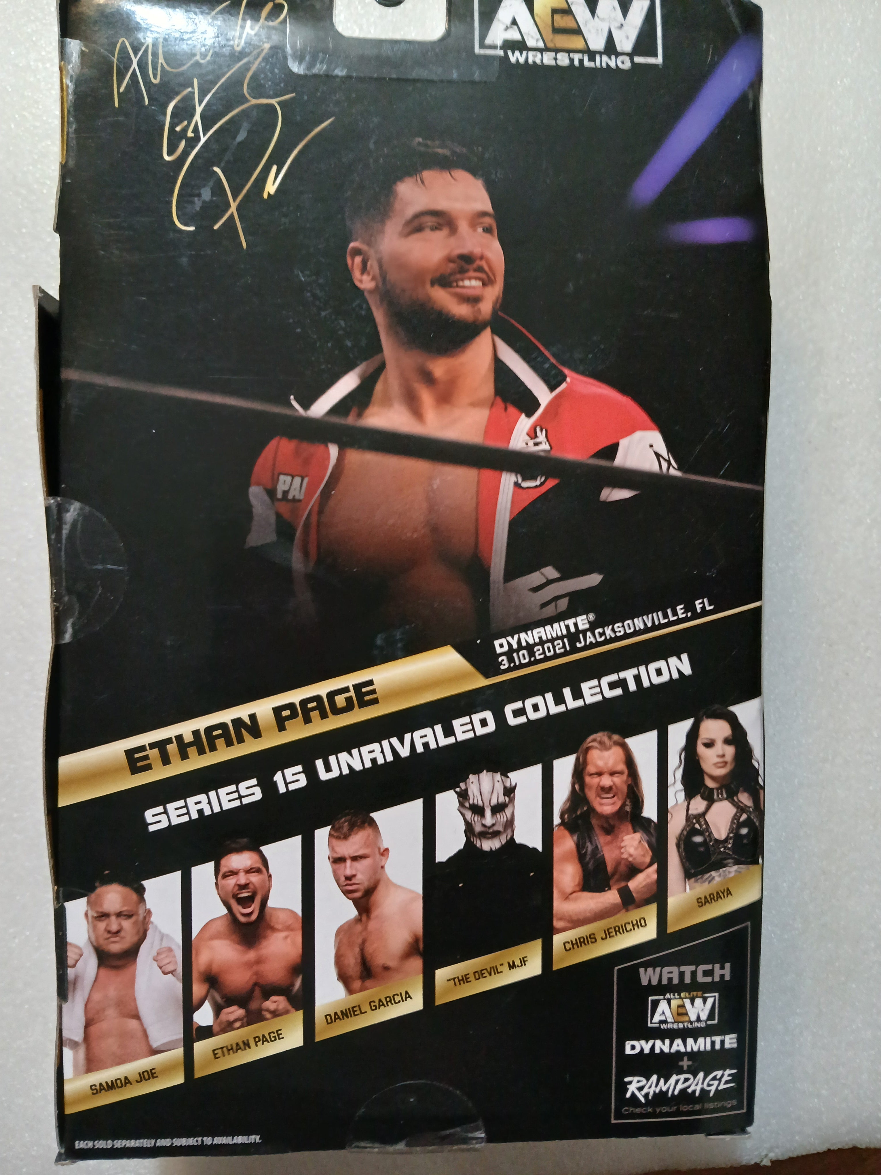 AEW Jazwares Ethan Page Unrivaled Collection Series 15 action figure