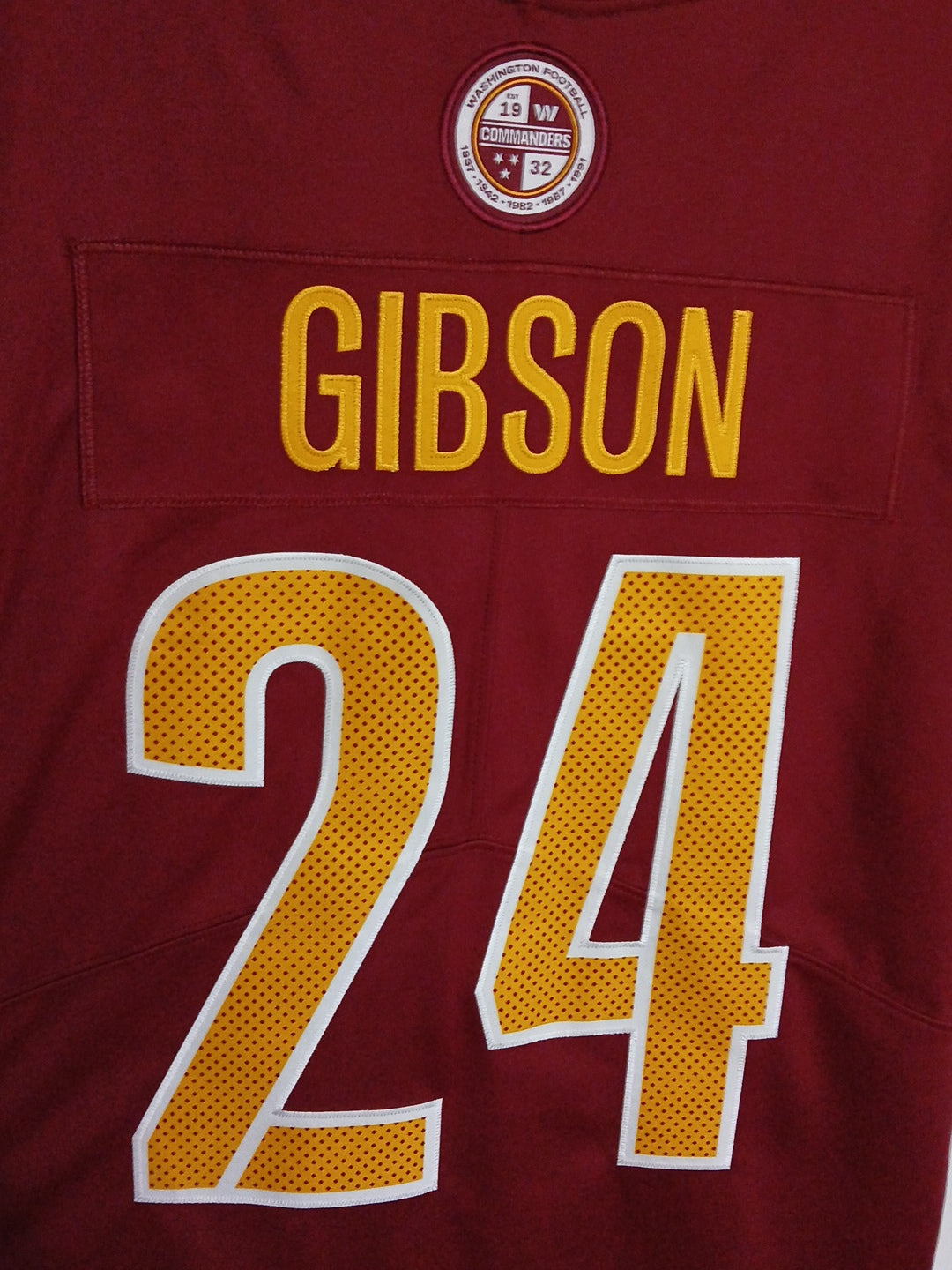 Nike Washington commanders Gibson NFL jersey