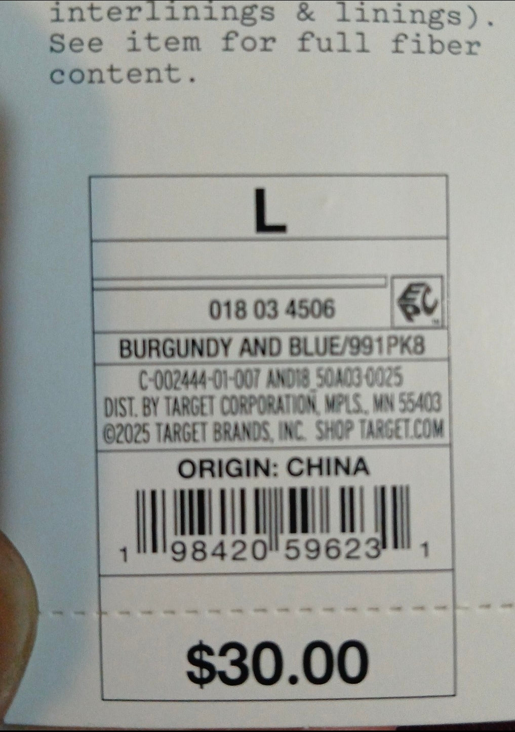 Target A New Day Women's Maroon Floral Casual Dress New With Tags Size Large