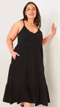 Old Navy Women's Plus Size Black  Cami Swing Dress 3X NWT