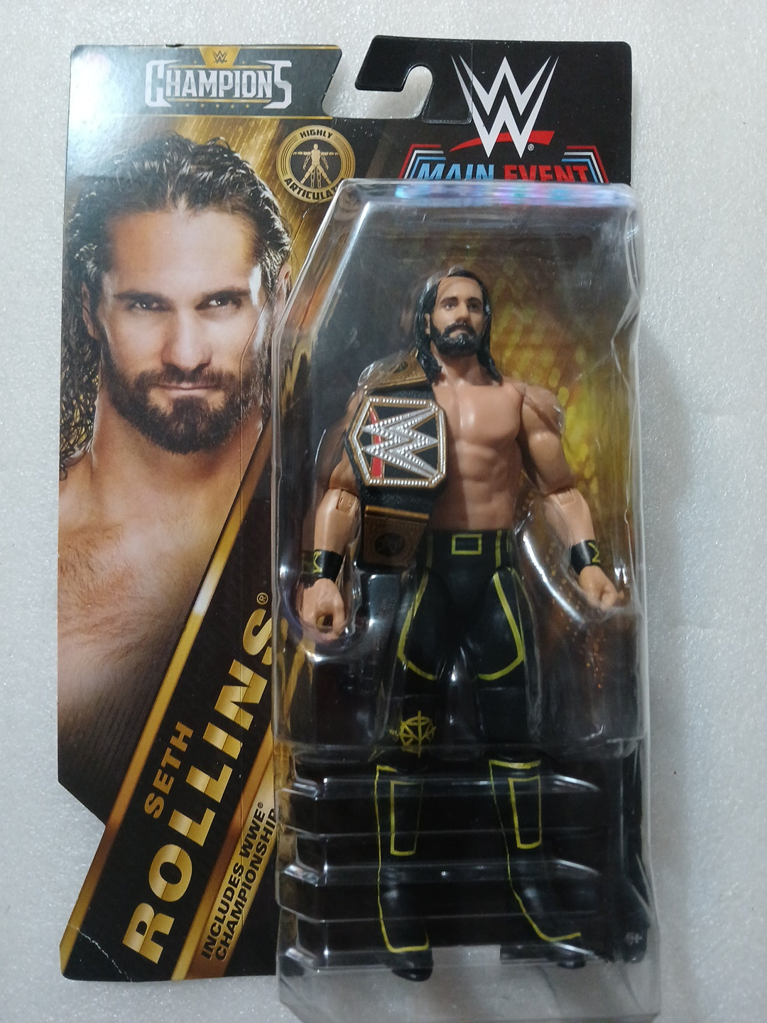WWE Night of Champion Seth Rollins Champion figure with belt new sealed