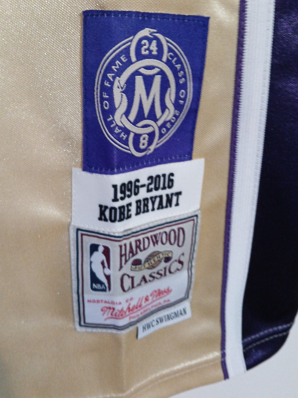 Mitchell & Ness Los Angeles Lakers Kobe Bryant Hall of Fame class of 2020 Authentic Jersey