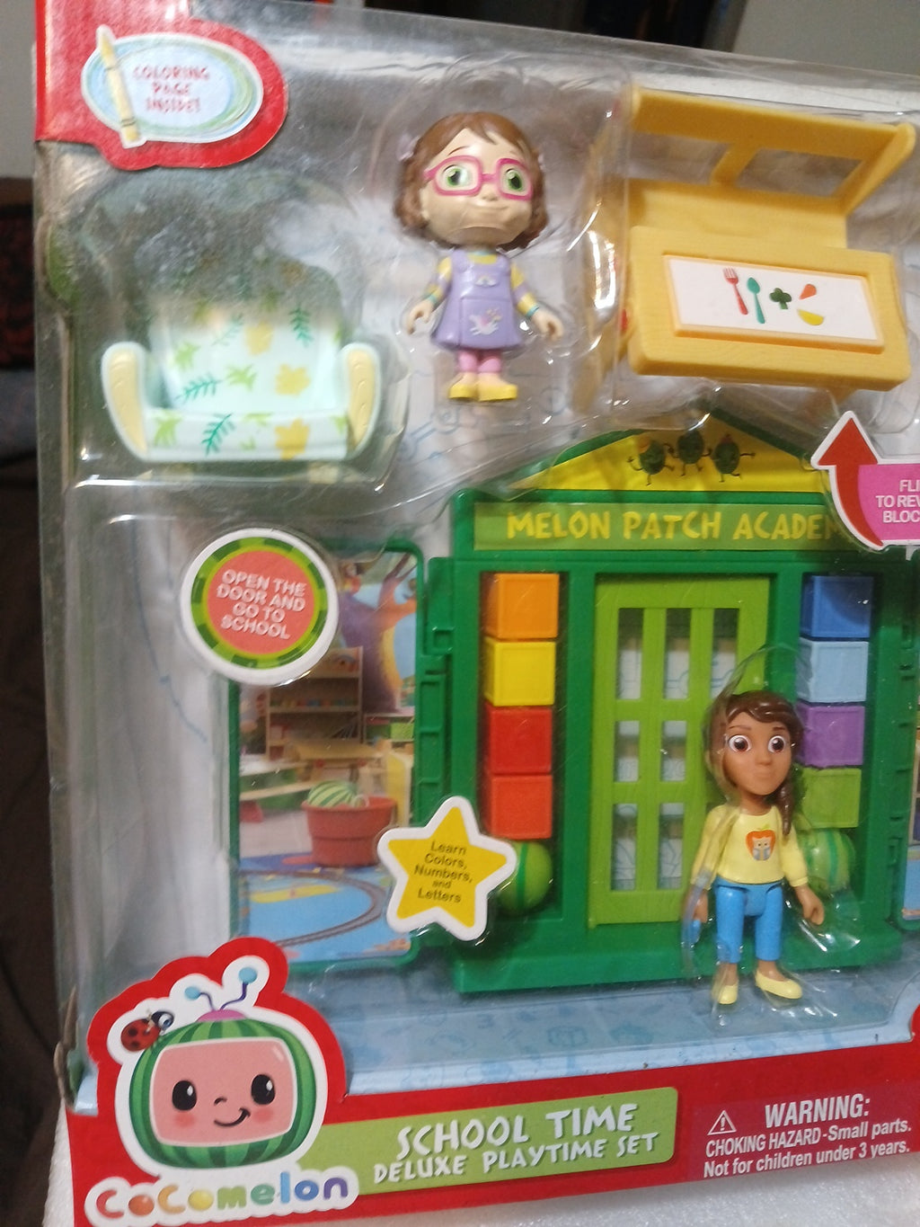 Cocomelon School Play Time Deluxe playset 8 Piece New In Box