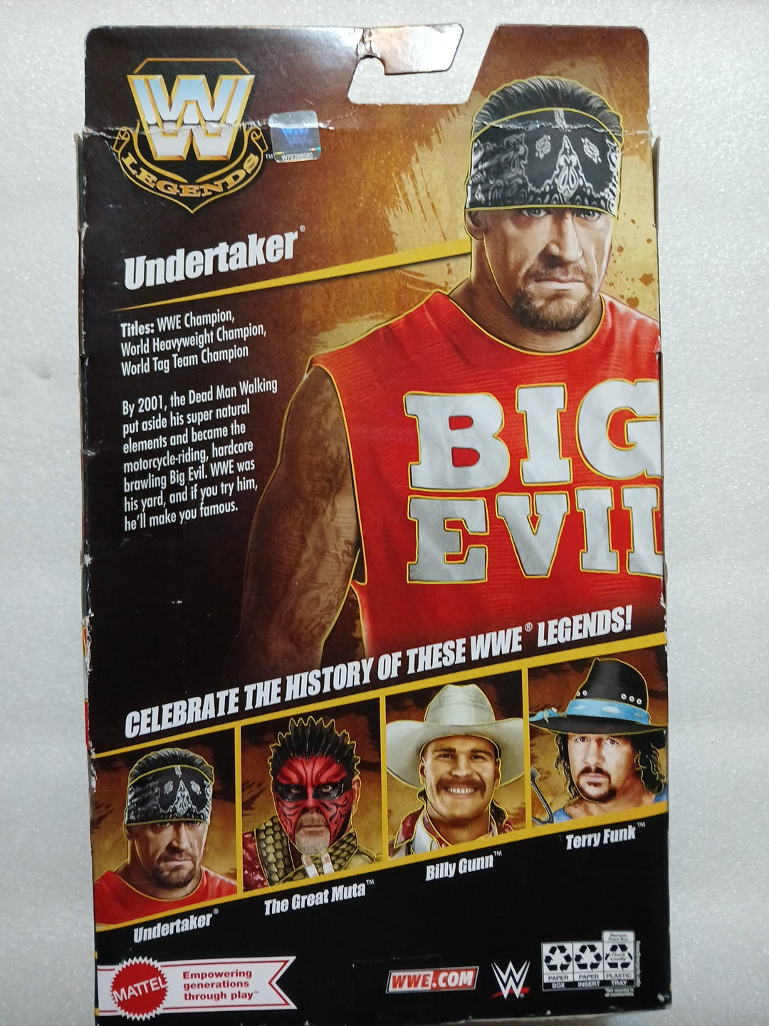WWE Legends Hall of Fame vintage figure Undertaker collectible