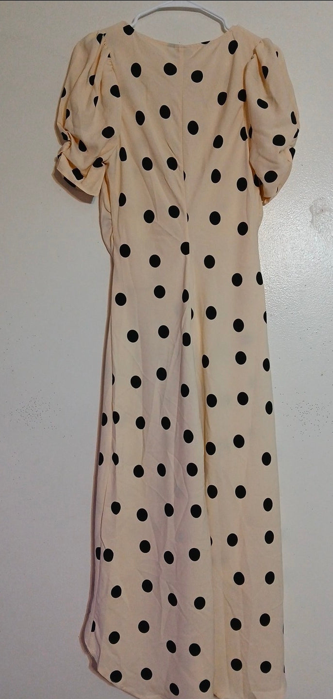 Target A New Day Beautiful Dress small Polka Dot Black With Tags Size M