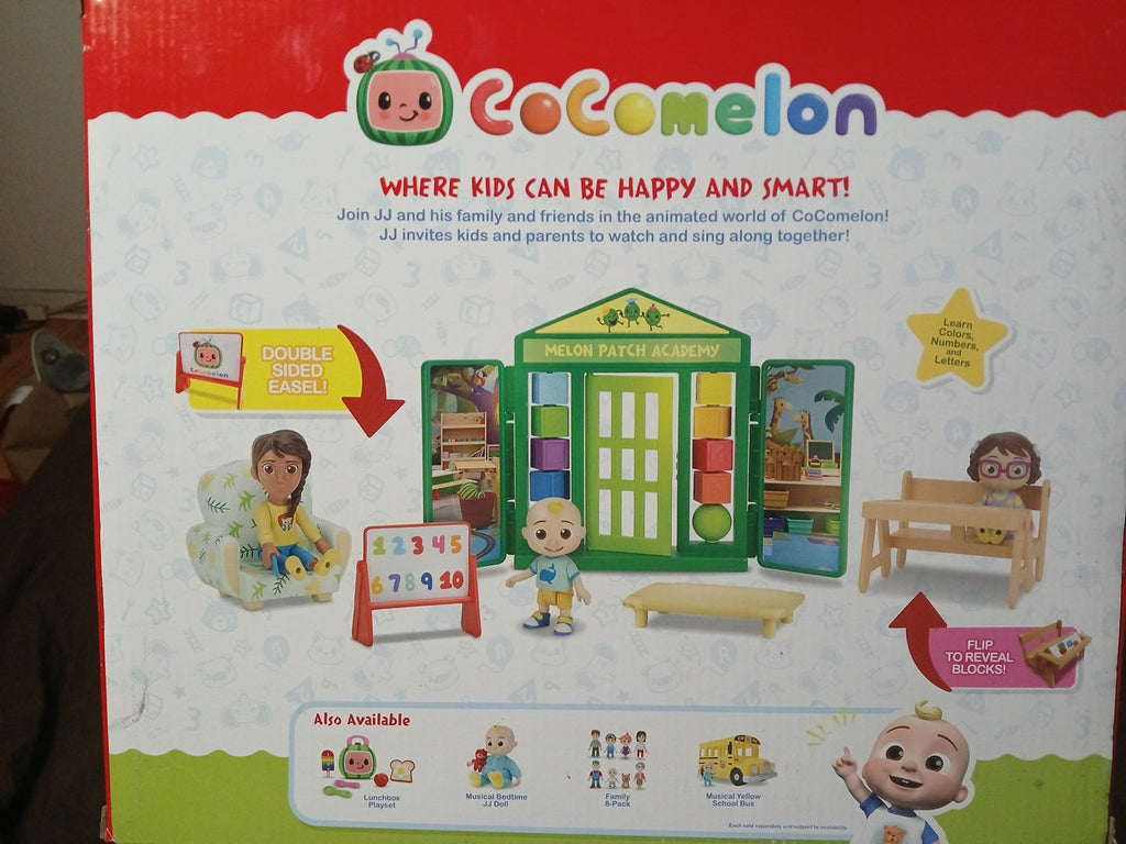 Cocomelon School Play Time Deluxe playset 8 Piece New In Box