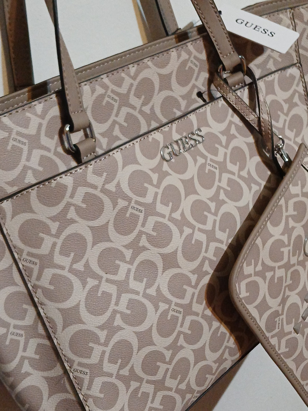 Guess Women's Tote Bag Large Size With Wallet