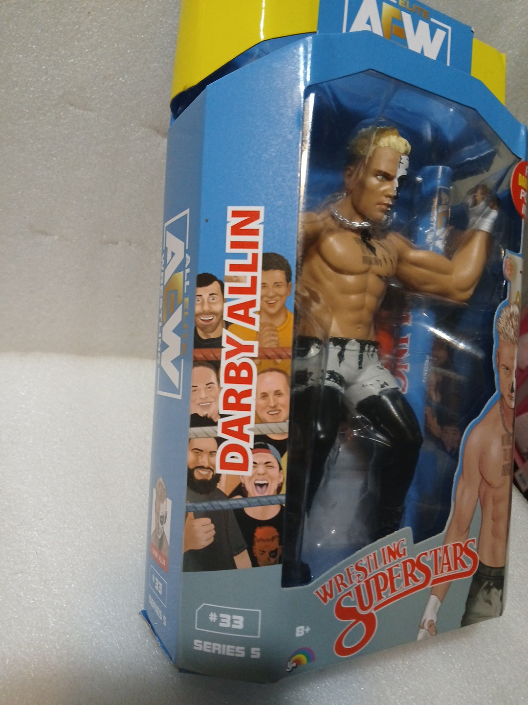 AEW Darby Allen wrestling Superstar figure with exclusive poster