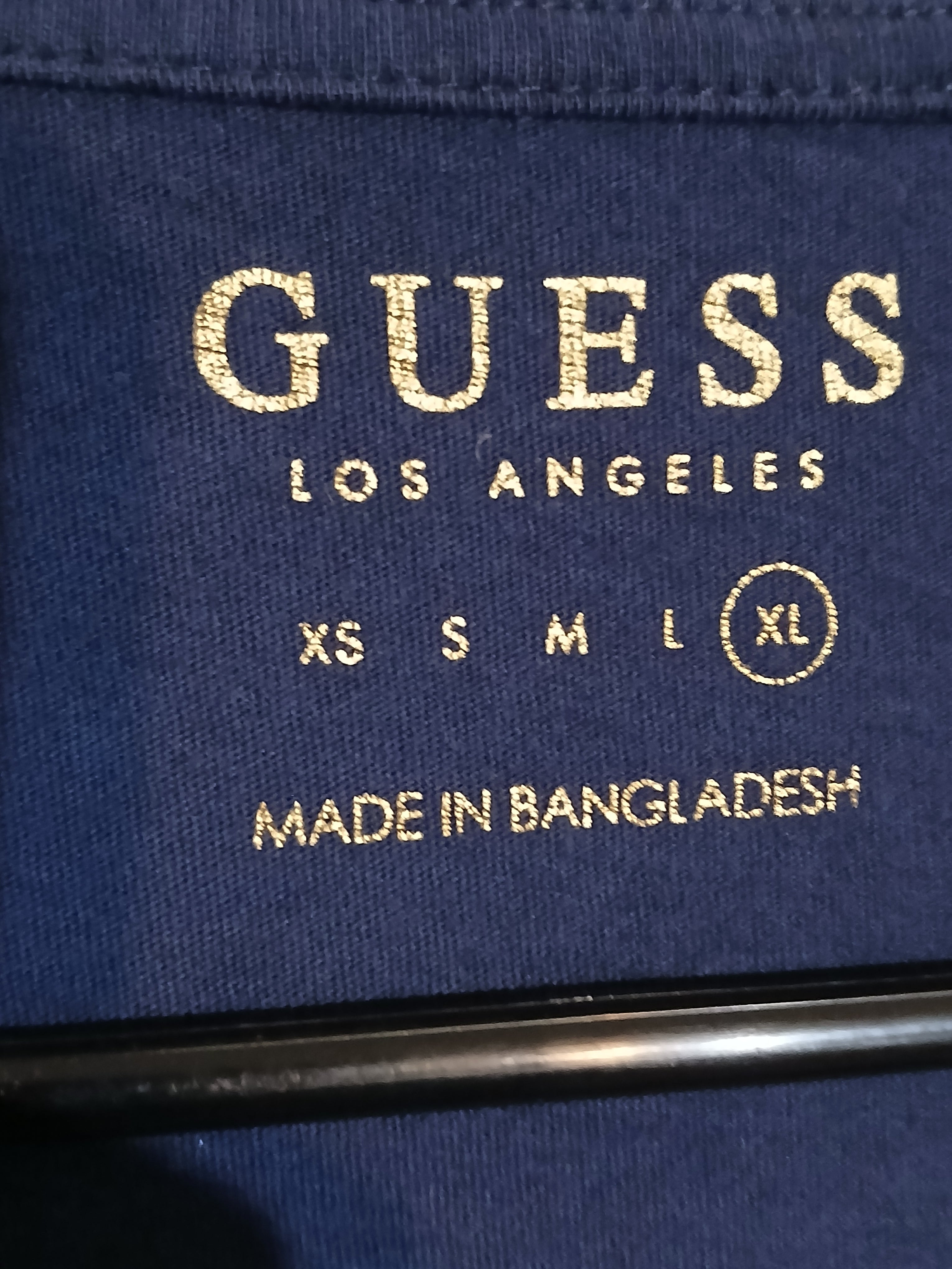 GUESS LOS ANGELES  WOMANS BLUE  TOP SIZE XL