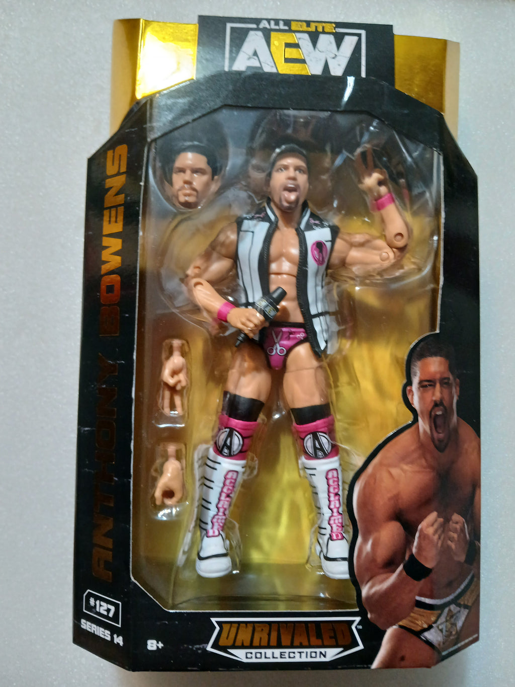 AEW Jazwares Anthony  Bowens Unrivaled Collection Series  action figure